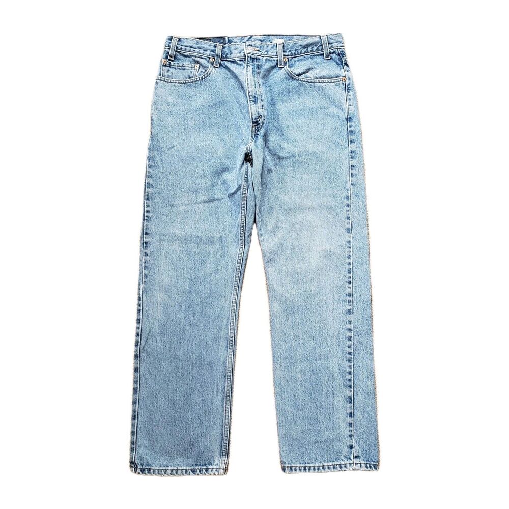 Vintage 90s Levi's 505 Sz 38x30 Regular Fit Straight Leg Medium Wash Jeans 1999